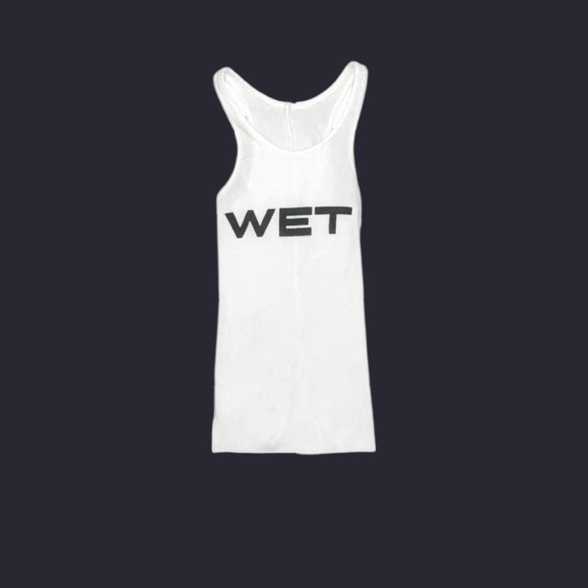 MOWALOLA WET TANK SIZE 2 M YZY （S） Yeezy x Mowalola Wet Tank White - SS24 - US
