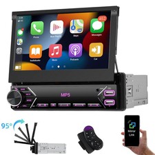 Autoradio Bluetooth 1 Din 7" Bildschirm IPS Touchscreen Radio BT FM USB AUX