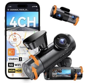 Vantrue Nexus 5S (N5S) 4 Chaîne 4k Dashcam GPS WiFi - Nouveau sceau!