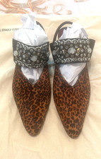 HERMOSAMENTE DECORADO, pelo de becerro leopardo RACHEL COMEY 2" tamaño de tacón: 6