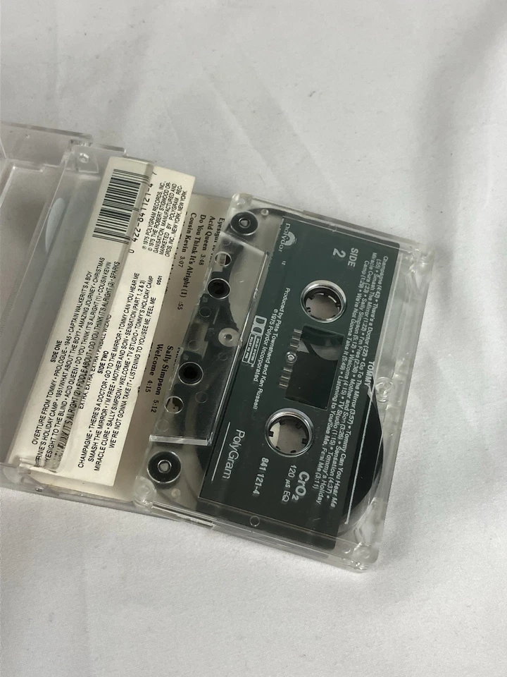 TOMMY Vintage Cassette Tape Original Soundtrack Recording THE WHO Elton John - Image 4 of 4