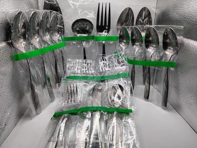 29 Reed & Barton Heritage Mint ''Fiddler II'' Flatware Set Spoons, Knives, Forks +