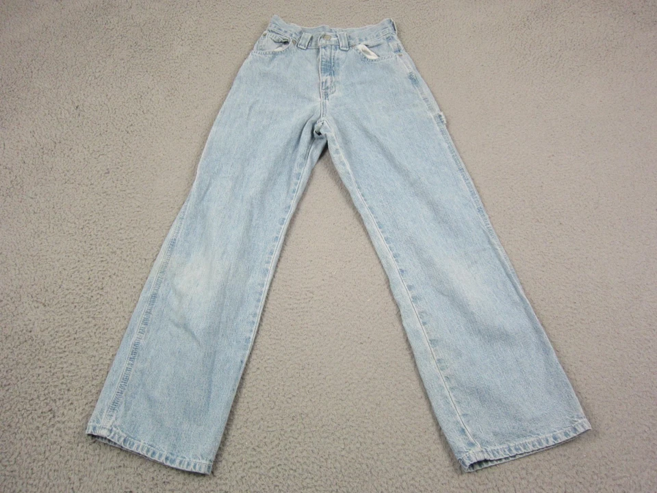 Jeans Glory Desteñidos Vintage Juveniles 12S 22x26 Azul Carpintero Denim Lavado Claro Años 90 Foto 4 de 4