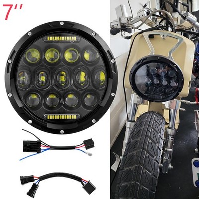 7'' Motorrad LED Scheinwerfer Hi/Lo DRL Projektor E-Geprüft für Honda Ruckus GY6