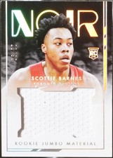 2021-22 Panini Noir - Rookie Jumbo Material Scottie Barnes #RJM-SCB EX