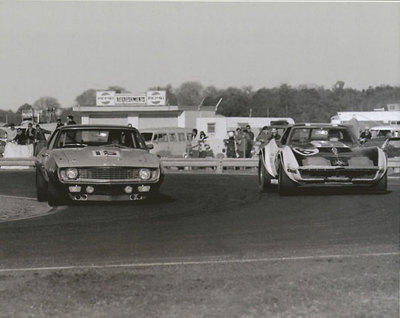 Vintage 8 X 10 1970 Daytona 24 Hours Owens Corning Corvette & Chevy Camaro