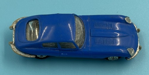 1960s EARLY VINTAGE ANGUPLAS MINI CAR SERIES Blue PLASTIC JAGUAR-E Scale 1:86 - Foto 6 di 7