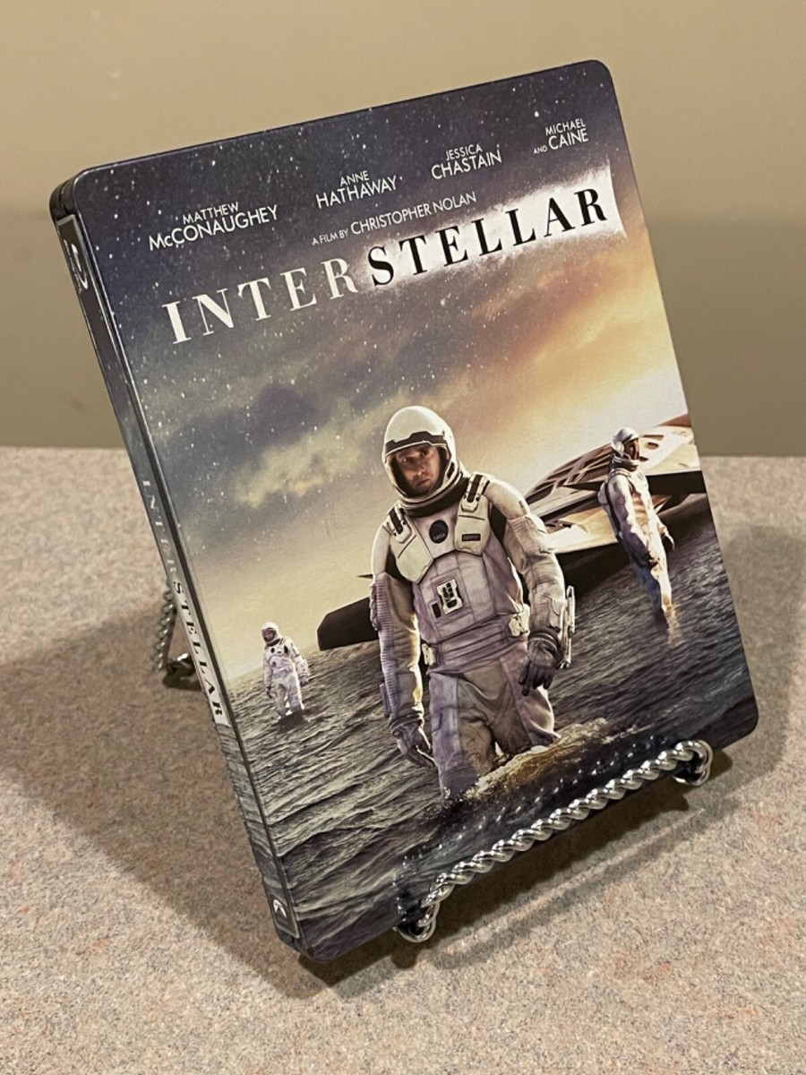 Interstellar (2014 Steelbook Edition 3-Disc Set Blu-ray DVD w/IMAX Film  Cell)