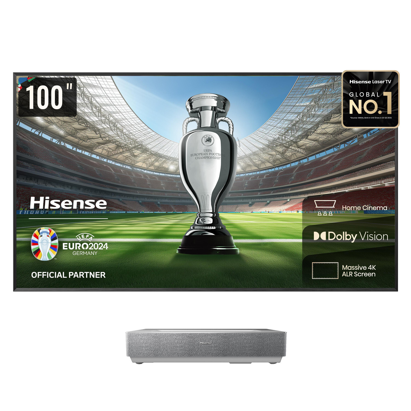 Thumbnail - Hisense 100l5hd Inkl. Daylight Screen Videoprojektor(uhd 4k, 2600