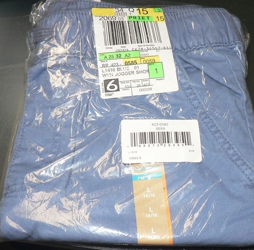 Thereabouts Boys Adjustable Waist Pull-On Jogger Shorts Light Blue L(14/16) $24 - Picture 4 of 5