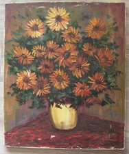 Huile sur toile école française du 20ème signée