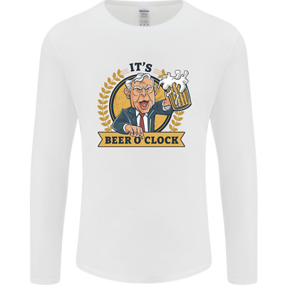 Its Beer OClock lustiges Alkohol Herren Langarmshirt