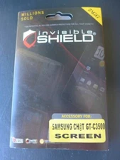 NEW Zagg Invisible Shield Screen Protector Samsung Ch@t GT-C3500 Phone