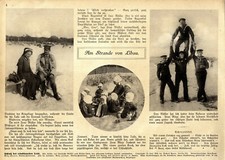 Am Strande von Libau Deutsche Rote-Kreuz-Schester Marinesoldaten Kinder 1916