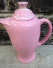 Vintage Fiesta ROSE Pink Covered Coffee Server Pot with Lid Fiestaware