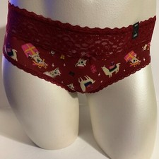 Torrid Hipster Panties Underwear Wide Lace Christmas Llama Plus Size 1 14 16