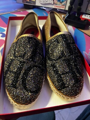 CAROLINA HERRERA LA PLATA CANVAS ESPADRILLES