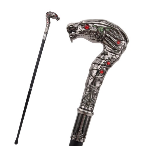 Cold Axe Head Gehstock 38" Wandern Trekking Tactical Cane Spiral