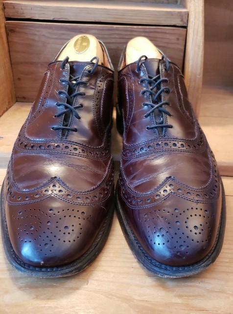 Allen Edmonds McAllister Mens Burgundy Wingtip Oxford Shoes Sz 9 D 6275 for sale online | eBay