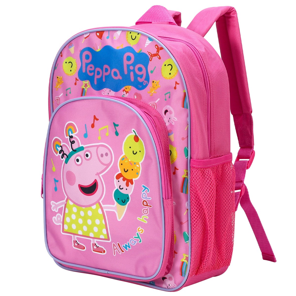 Peppa Pig Kids Childrens Premium Backpack School Rucksack Travel Bag Boys  Girls