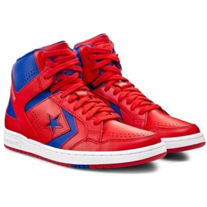 Converse Men's Basketball Weapons Mid Red/Blue/White Leather trainers Many sizes | eBay