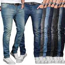A. Salvarini Designer Herren Jeans Hose Basic Stretch Jeanshose Regular Slim