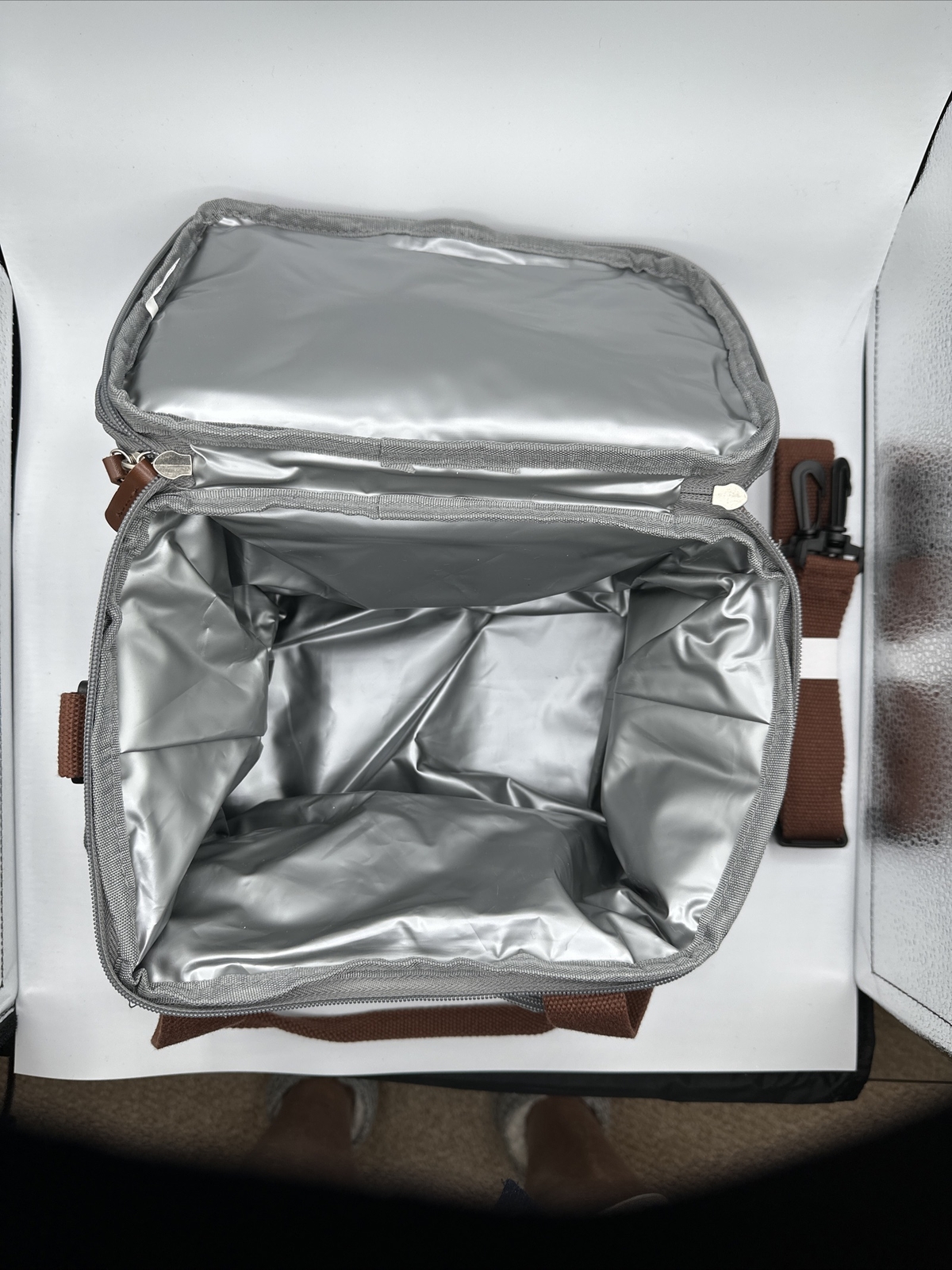 MIYCOO Lunch Bag for Women Men Double Deck Lunch Box Leakproof