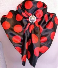 Wild Rag Scarf Western Cowboy Buckaroo Scarves Bandana Silky polka dot