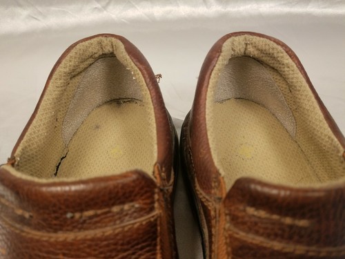 Doc Dr Marten Shoes Brown Apron Toe Slip On Shoe Pebbled Leather Mens US 9 M - Picture 7 of 12