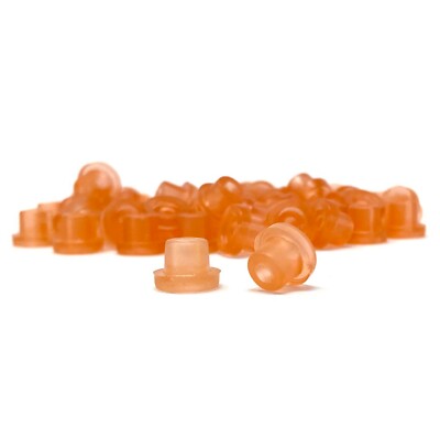Rubber Hard Nipples w/o Baffle Grommet for Tattoo Needle Bar- Orange | eBay