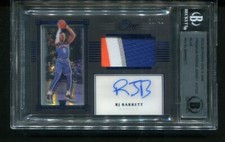 2019-20 Panini One & One RJ Barrett Premium Rookie Patch Auto Blue /49