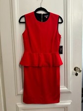 Vince camuto RED HOLIDAY peplum dress