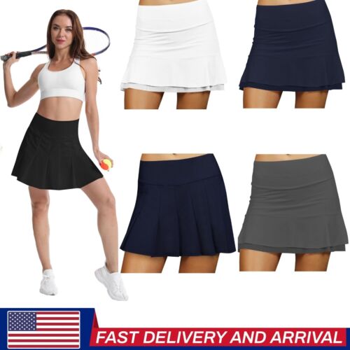 High Waisted Tennis Golf Athletic Skorts for Women with Pockets