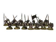 IRON HILLS DWARF SPEAR WARBAND 14 lord of the rings warhammer 28mm Painted