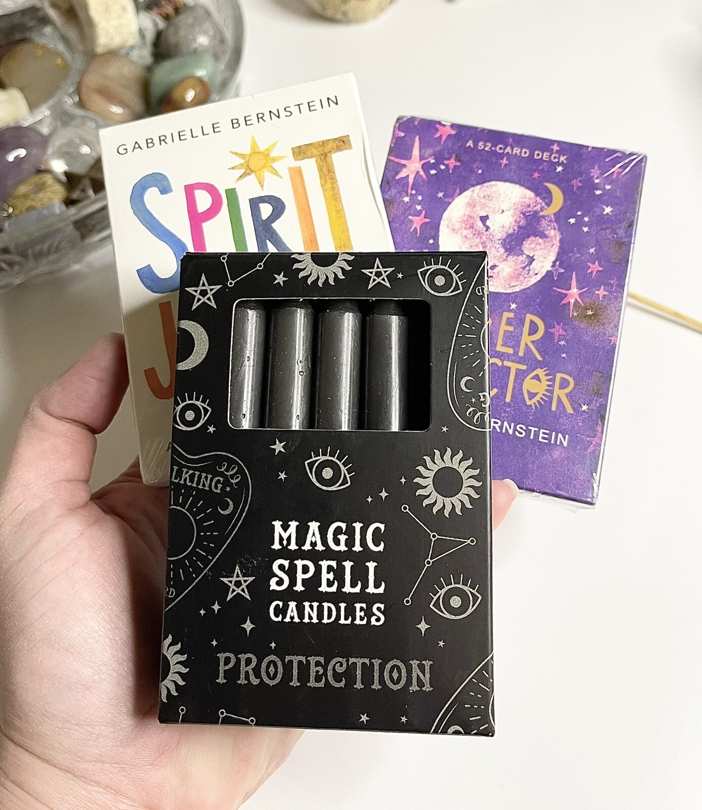 Magic Spell Protection Candles Job LotTarot Cards/Affirmation/Spells
