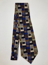 Croft  Borrow Mens Formal Necktie 55"Lx4"W Multicolor Neck Tie