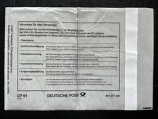 250 Versandtaschen Zoll CP91 Deutsche Post 915-317-000 DHL [915-317-010