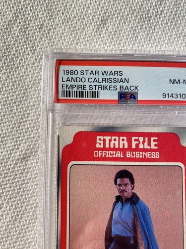 1980 Topps Star Wars: Das Imperium schlägt zurück Lando Calrissian #8 PSA 8 NM-MT - Bild 6 von 6
