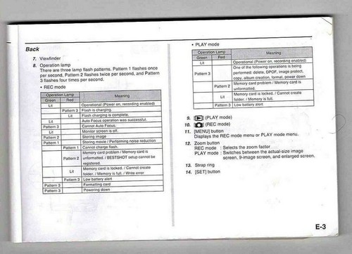 Casio Exilm EX-Z30/EX-Z40 digital camera owner manual 16 pages 7 languages - Picture 5 of 5