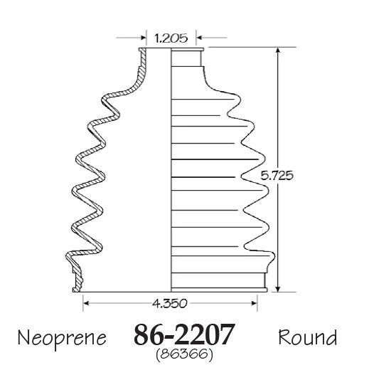 Bota de eje CV exterior para GMC Sierra 3500 HD 4x4 2011-2020 Foto 2 de 2
