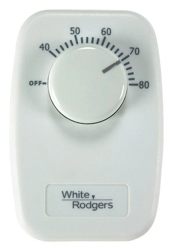 White Rodgers B30 Easy to Use Mechanical Single Pole Line Voltage Thermostat