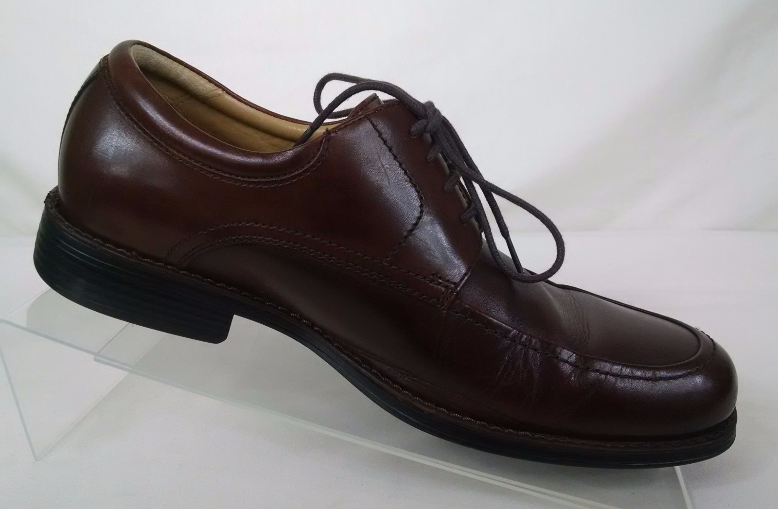 SAOLA Scarpe Oxford Johnston Murphy da uomo taglia 8M marrone scuro Samford in pelle di pecora mocassino