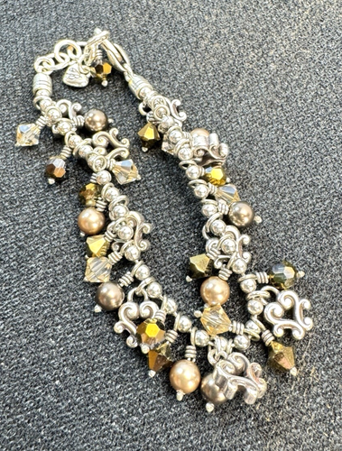 Pulsera Brighton Flecos Retirado Dije Cristal Cuelga - Imagen 4 de 7