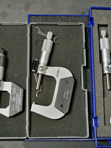 Juego de 4 micrómetros exteriores tesa brc futuro 0,01 mm 0 - 100 mm 4 piezas - Imagen 7 de 14
