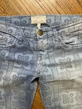 Current Elliott Low Rise Slim Fit Floral Prin...