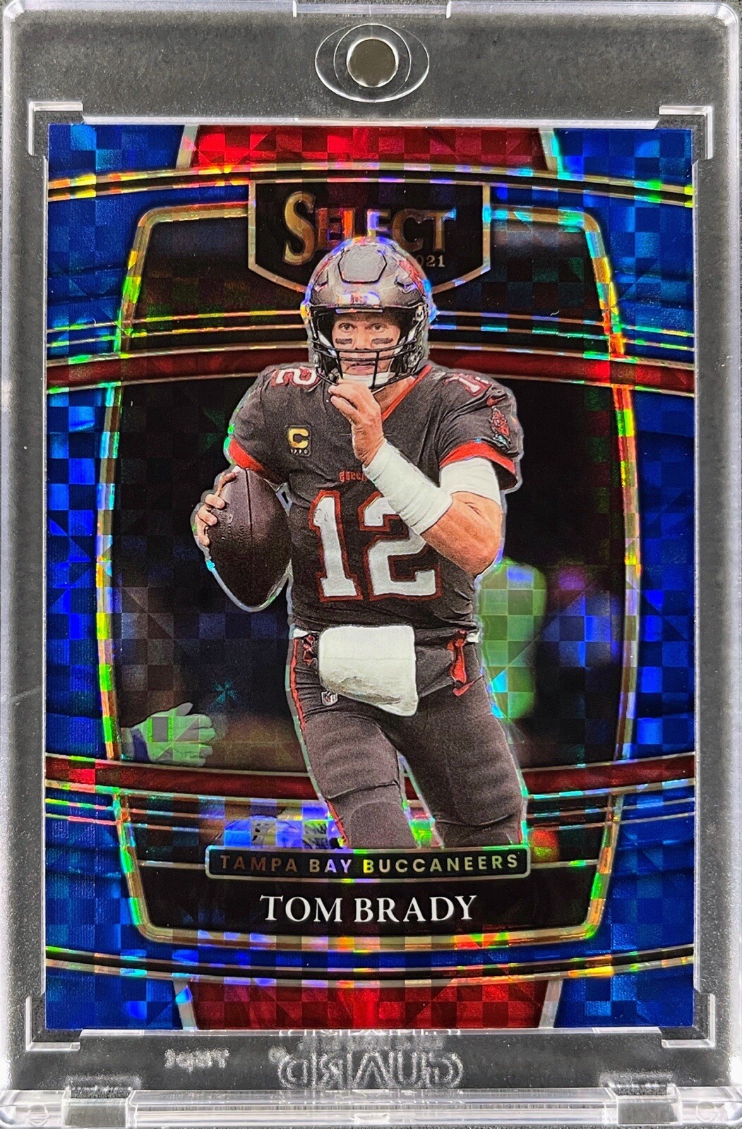 TOM BRADY 2021 Panini Select #1 Concourse Blue Prizm /199 Tampa Bay Buccaneers
