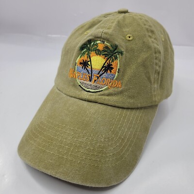 Maples Florida Men's Twill Sport Cap Hat Hook & Loop Green