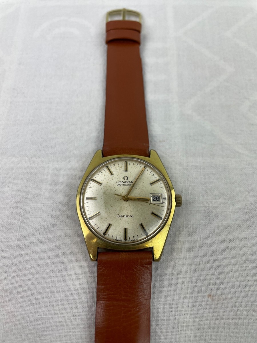 Gold Omega Antike Armbanduhren Omega Genève Herren Armbanduhr Uhr