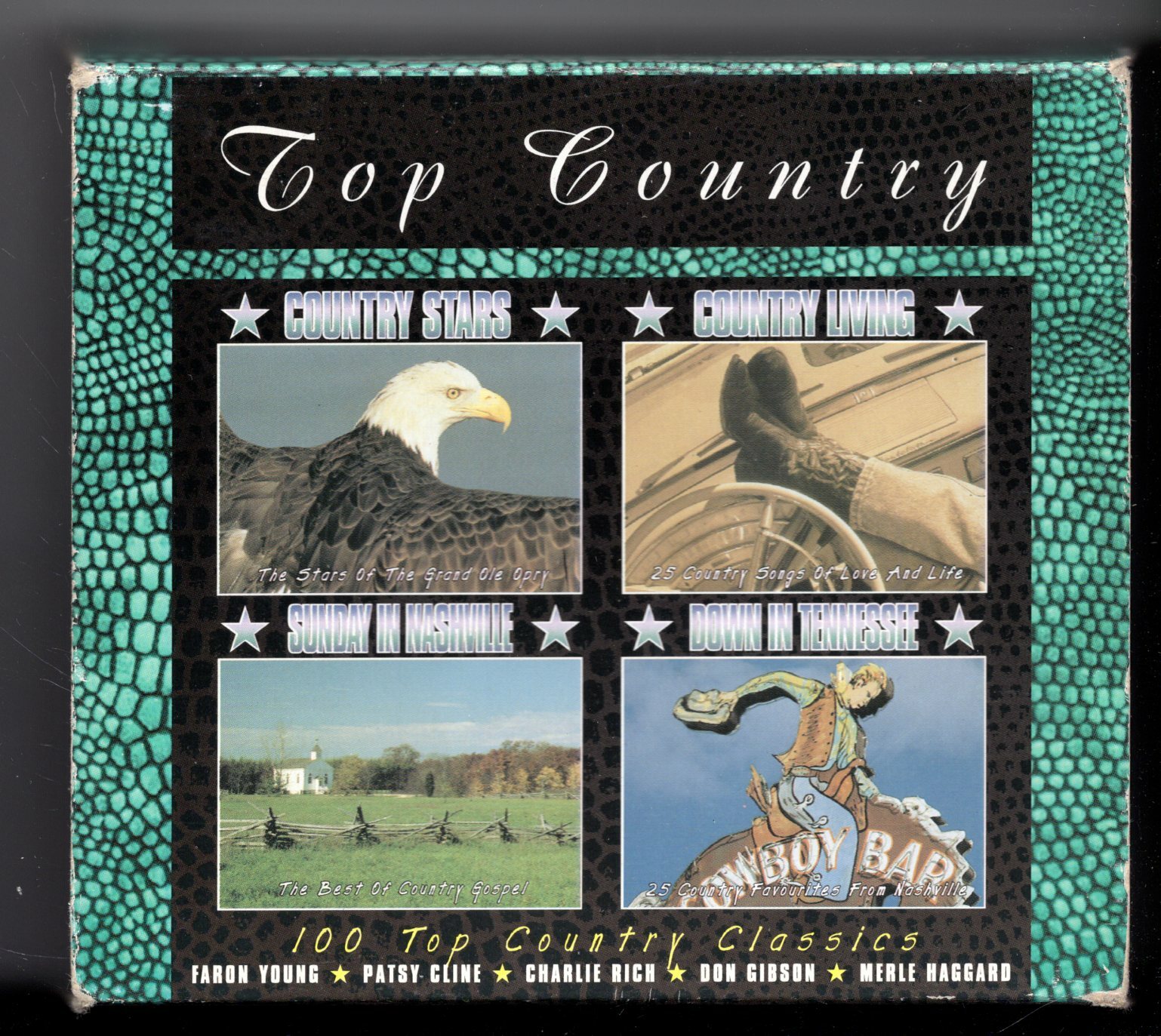 (JF645) Top Country, 100 tracks various artists - 1996 Boxset CDs