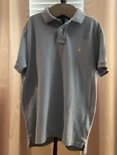 Polo Ralph Lauren Polo Shirt Men's M Blue Custom Slim Fit Short Sleeve